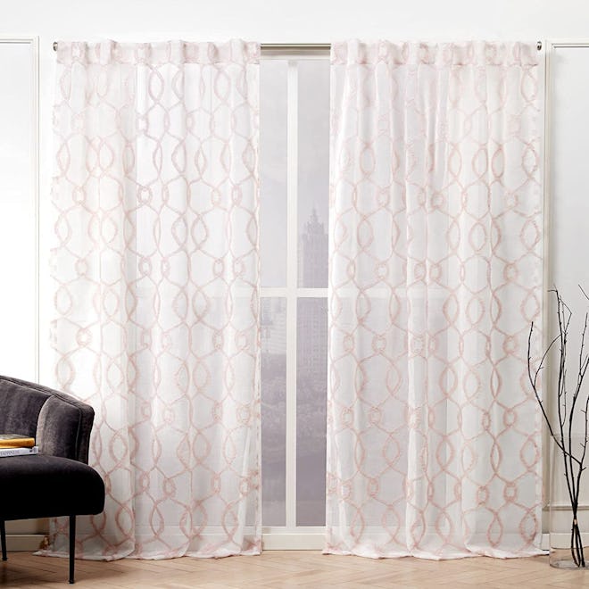 Nicole Miller Soft Trellis Curtain Panels( 2-Pack)