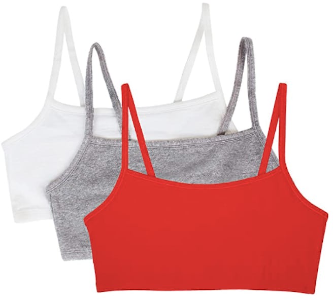 Fruit of the Loom Cotton Pullover Bras (3-Pack)