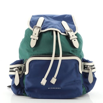 Burberry Rucksack Backpack Nylon with Leather