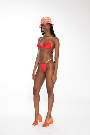 Dos Swim red bikini top