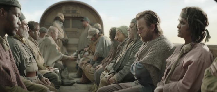 Obi-Wan Kenobi sits on a Tatooine transport in the Disney+ show's first trailer