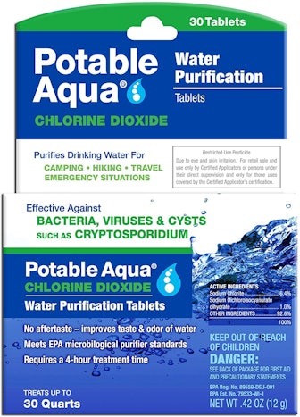 Potable Aqua Chlorine Dioxide Water Purification Tablets (30-Pack)