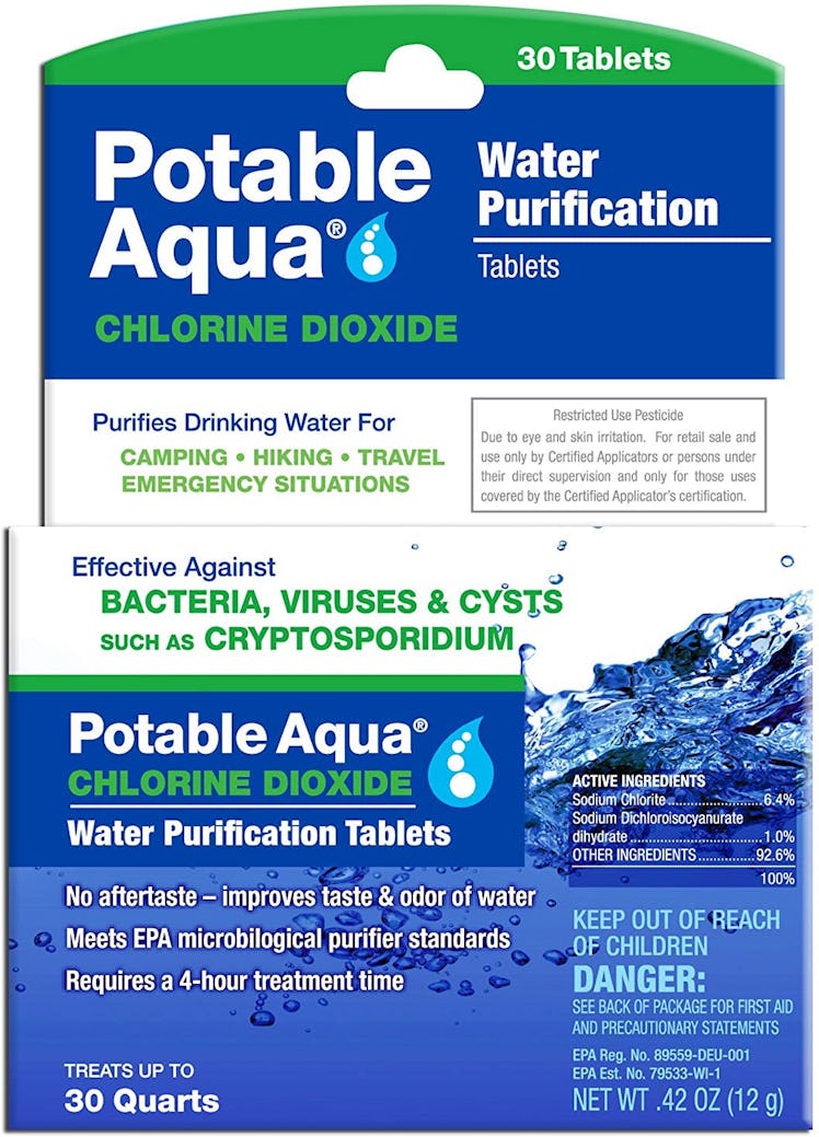 Potable Aqua Chlorine Dioxide Water Purification Tablets (30-Pack)