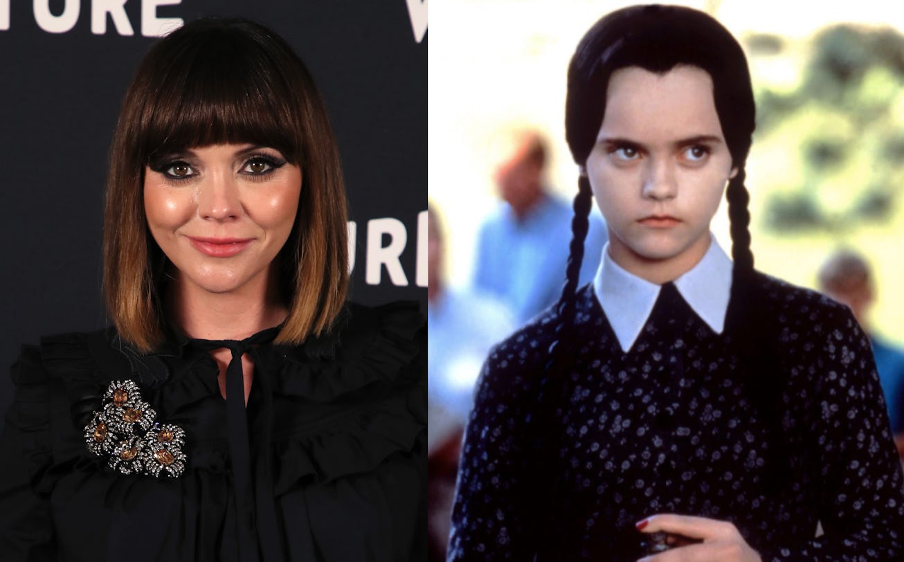 Christina Ricci now and as Wednedsay Addams