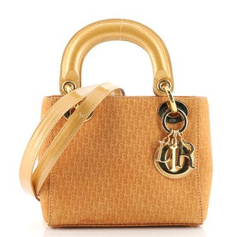 Christian Dior Vintage Lady Dior Diorissimo Suede Mini