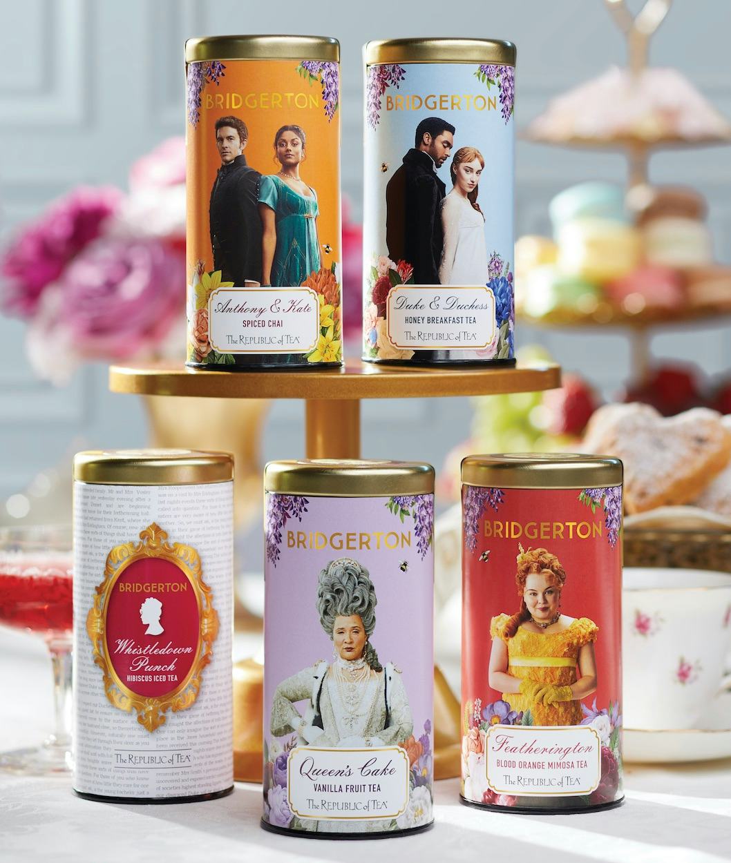 These 'Bridgerton'-themed teas from Republic Of Tea feature all your favorite characters.