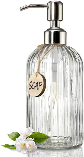 JASAI Clear Glass Soap Dispenser