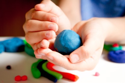 Play-Doh is a sense-friendly party activity for kids