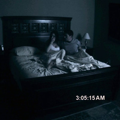screenshot from Paranormal Activity movie