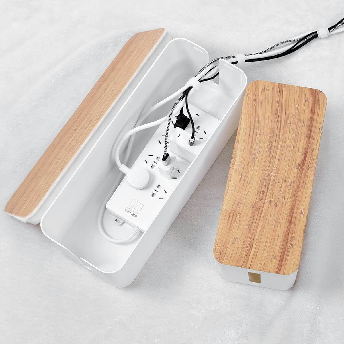 TuweChen Cable Management Box (2 Pack)