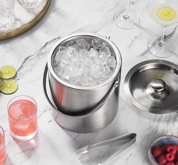 FineDine Double-Wall Stainless Steel Ice Bucket