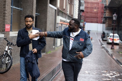 Donald Glover as Earn Marks and Brian Tyree Henry as Alfred "Paper Boi" Miles in 'Atlanta'