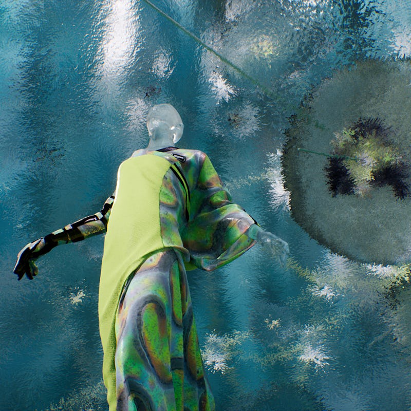 avatar wearing NFT in the metaverse