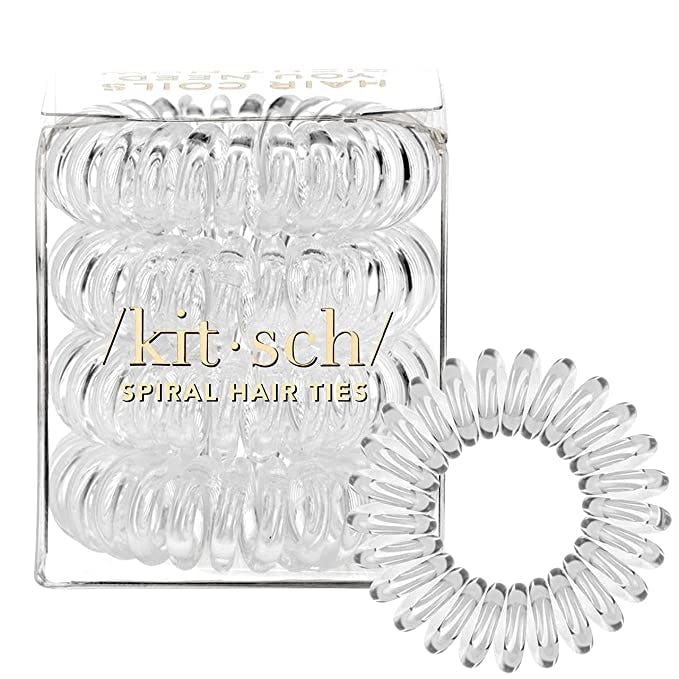Kitsch Spiral Hair Ties (4-Pack)
