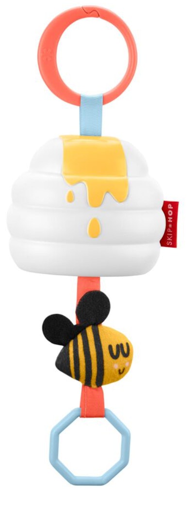 This bee-themed jitter toy is a cute baby Easter basket stuffer. 