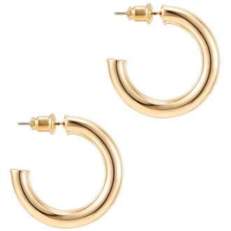 PAVOI 14K Gold Colored Open Hoops