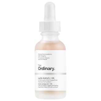 The Ordinary Lactic Acid 5% + HA helps to reveal brighter skin.