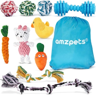 AMZpets Set of Durable Rope Dog Toys