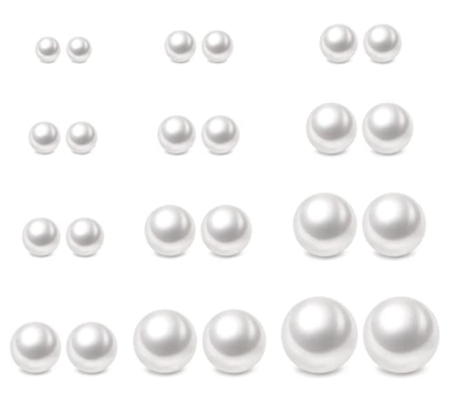 Charisma 4-12mm Pearl Earring Set (12-Pack)
