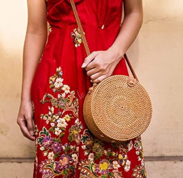 Natural Neo Handwoven Rattan Bag