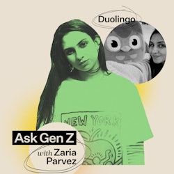 Zaria Parvez of Duolingo's social media team gives advice on being Gen Z in the workplace.