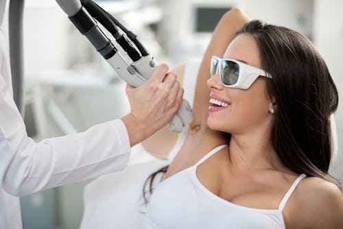 women getting laser hair removal
