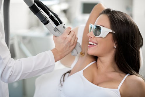 women getting laser hair removal