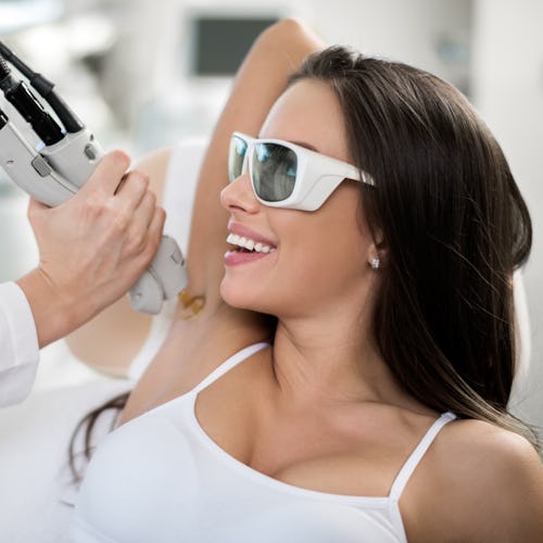 women getting laser hair removal