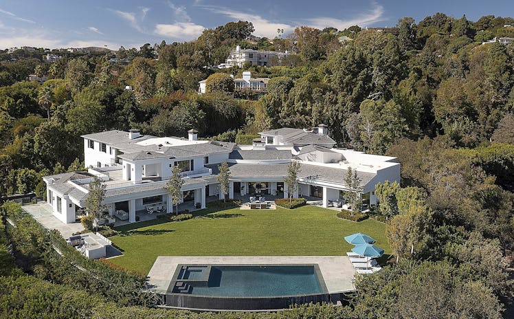 An aerial view of the $55-million mansion Jennifer Lopez and Ben Affleck will reportedly soon call h...