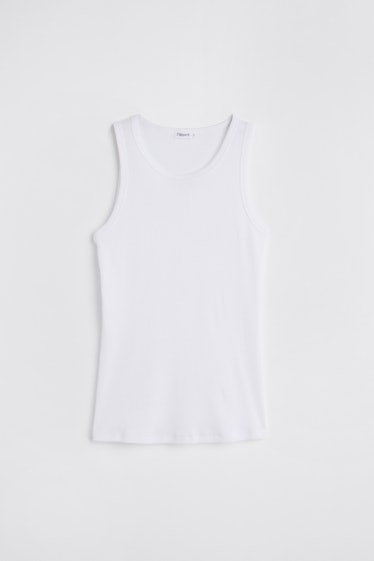 This white ribbed tank from Filippa K is made from organic cotton and will go with any outfit.