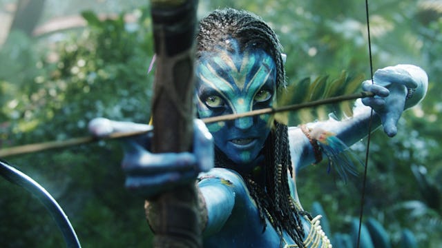 Neytiri (Zoe Saldana) in Avatar.