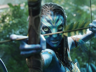Neytiri (Zoe Saldana) in Avatar.