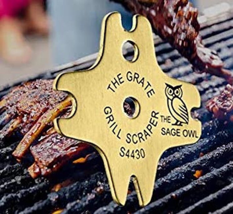 The Sage Owl Safe Brass BBQ Grill Cleaner