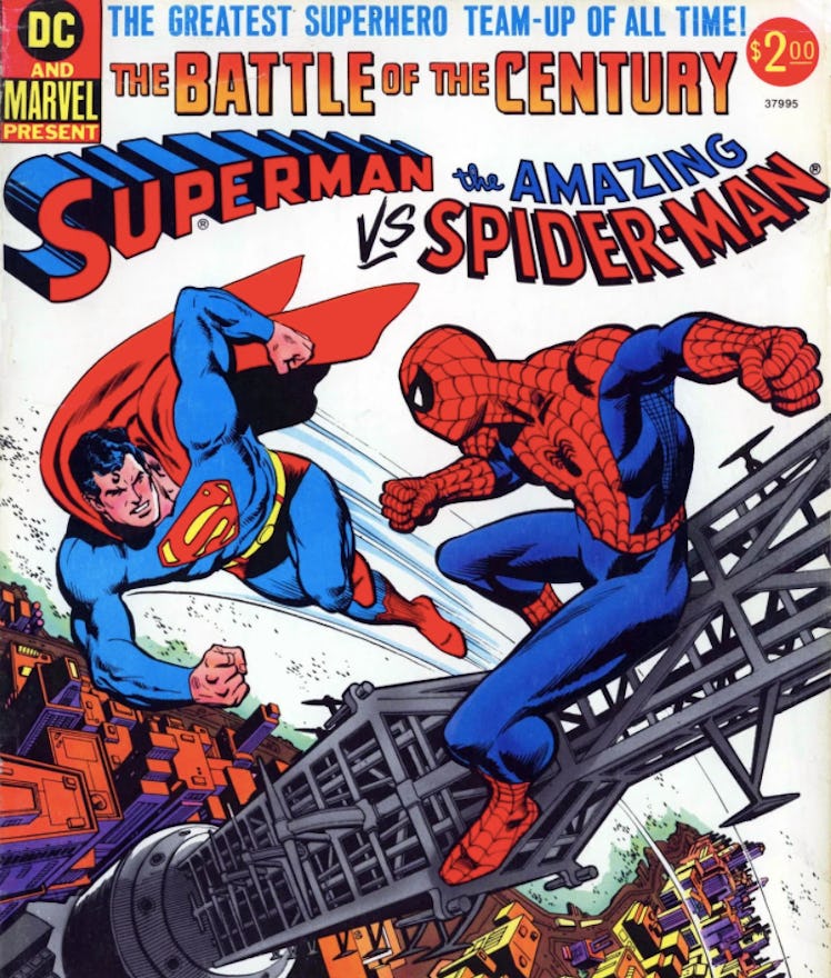 Spider-Man vs Superman comic cover art
