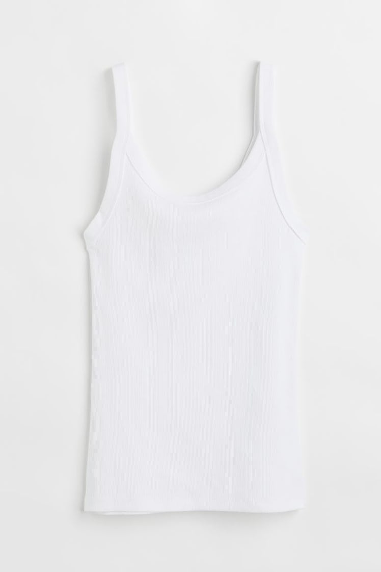 This white H&M tank top is an affordable basic to buy ASAP.