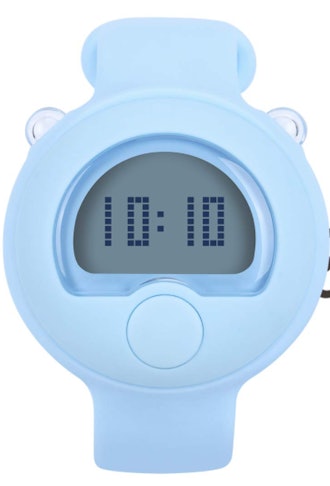 Blue digital potty training watch