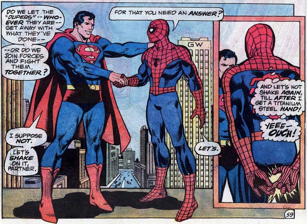 spider-man vs superman comic