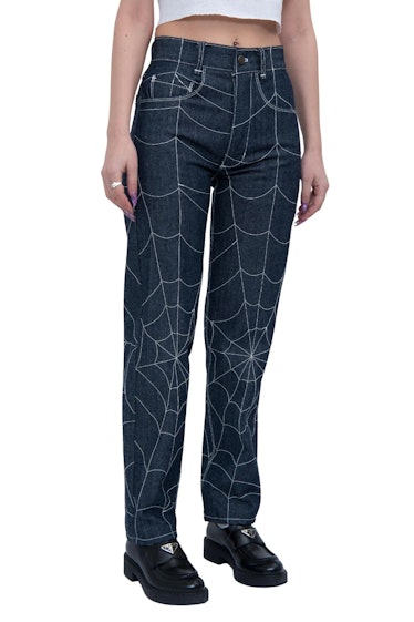 Somdusca spiderweb jeans denim trend