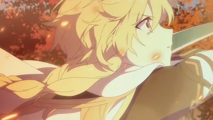 Jean from Genshin Impact during a fight