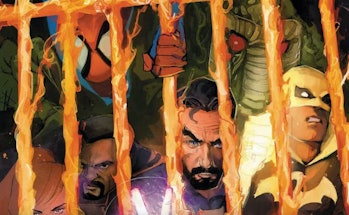 The Midnight Sons find themselves trapped together in Doctor Strange: Damnation Vol. 1 #4