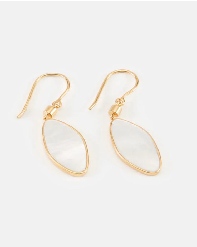 Linjer's Mother Of Pearl Earrings.