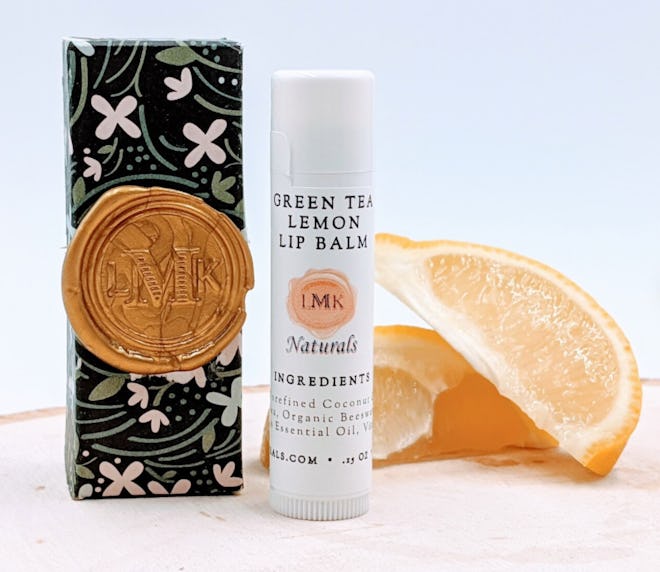 Add this green tea and lemon lip balm to your mom's Easter basket. 