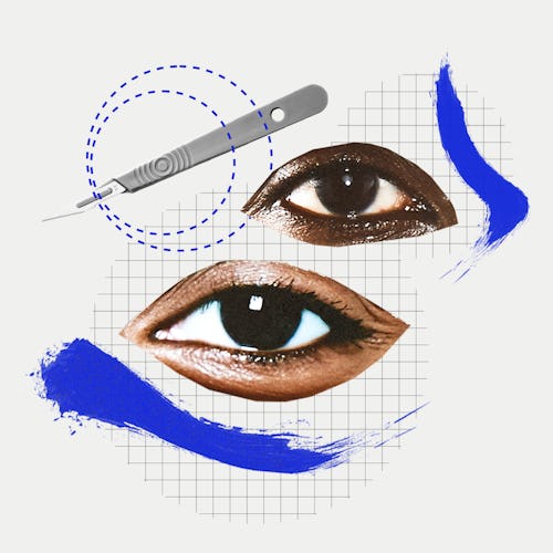 eyelid lift graphic art treatment
