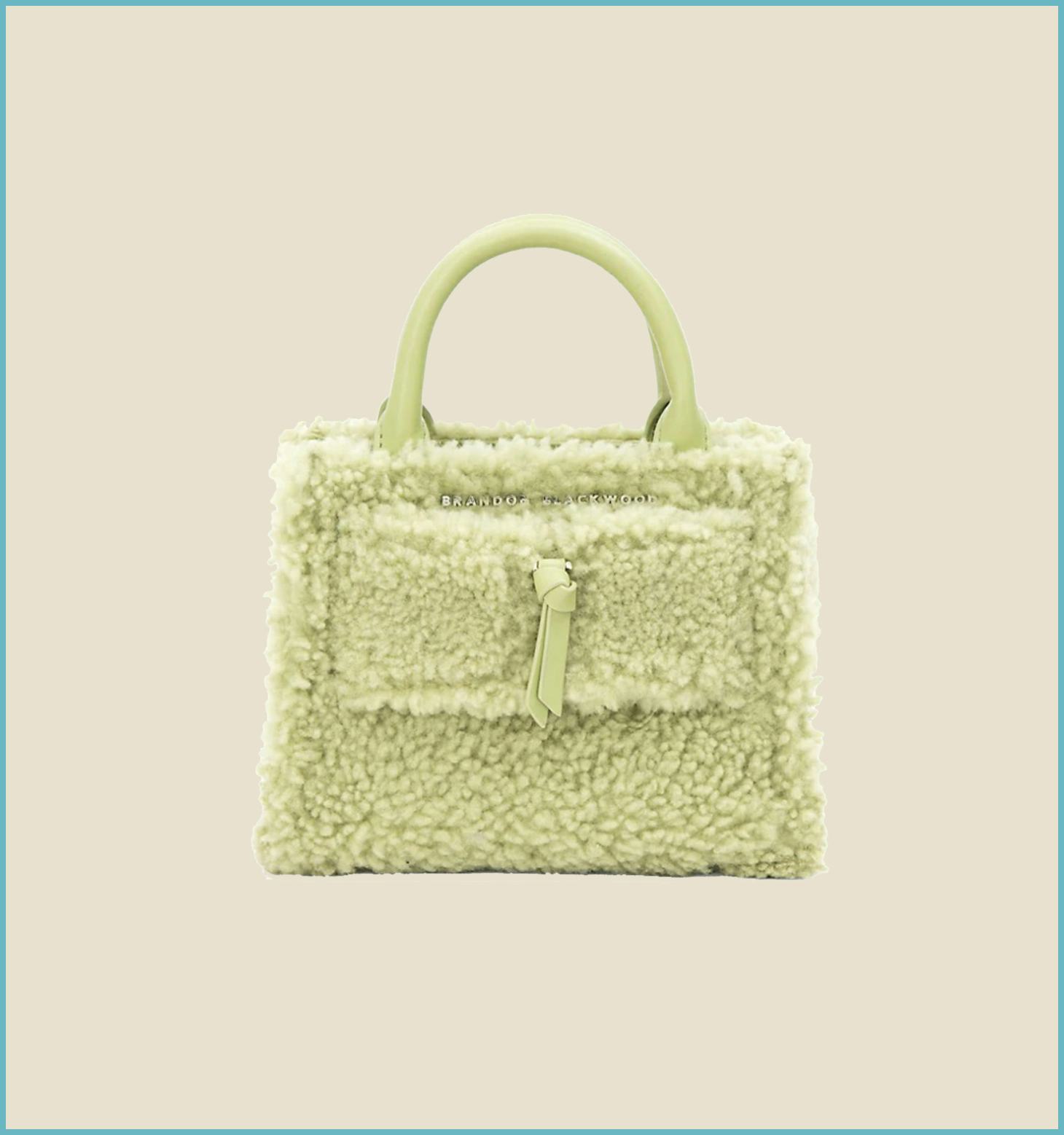 Brandon Blackwood Mini Kuei Shearling Crossbody Bag