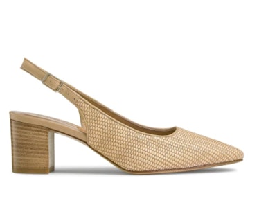 Russell & Bromley's Impulse Slingback Court In Tan.