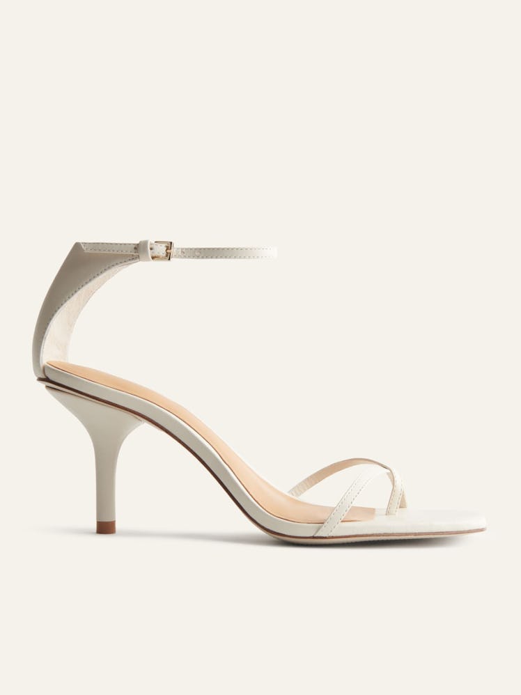 These strappy heels from Reformation's bridal range will complement any look.