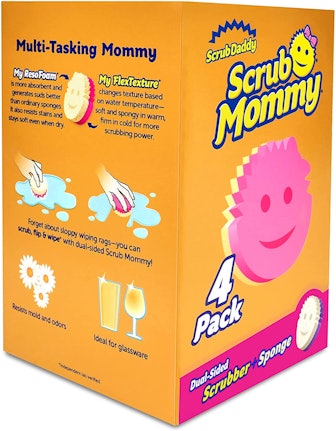 Scrub Daddy Dual Sided Sponge and Scrubber - Scrub Mommy (4 Count)