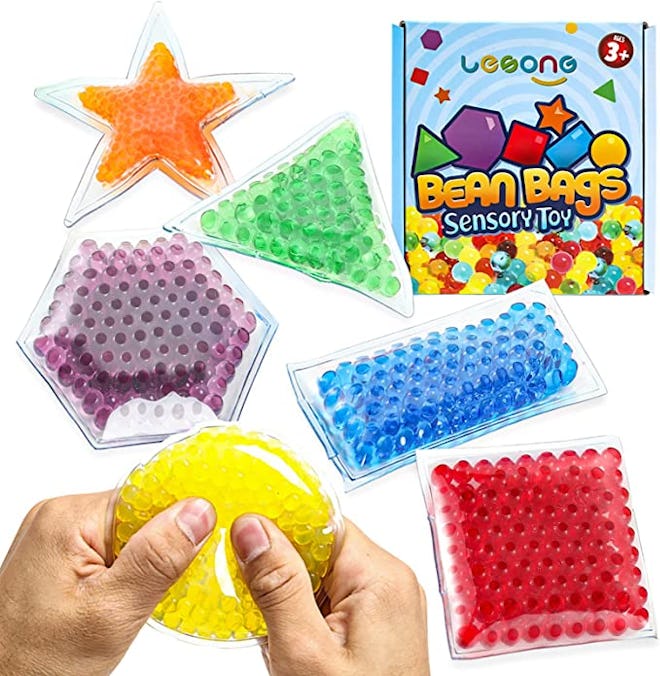 Bean bags with water beads can be used for games or sensory.
