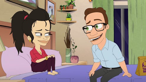 Ali Wong as Becca and Mike Birbiglia as Barry in Human Resources