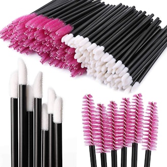 Tbestmax Disposable Mascara Wands and Lip Brushes (200-Piece Set)